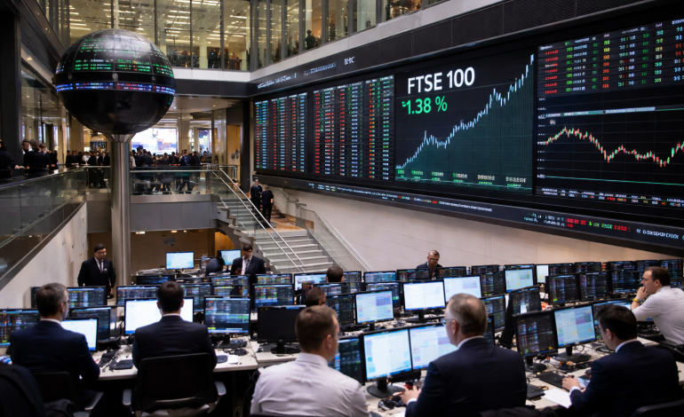 FTSE 100 Index futures enter correction as top UK shares plunge