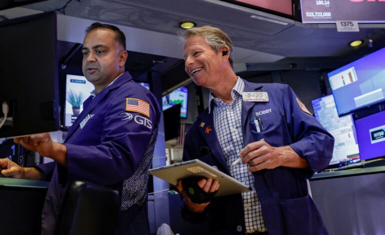 Nasdaq rises to new record; S&P 500 closes flat as oil slides for a fifth day